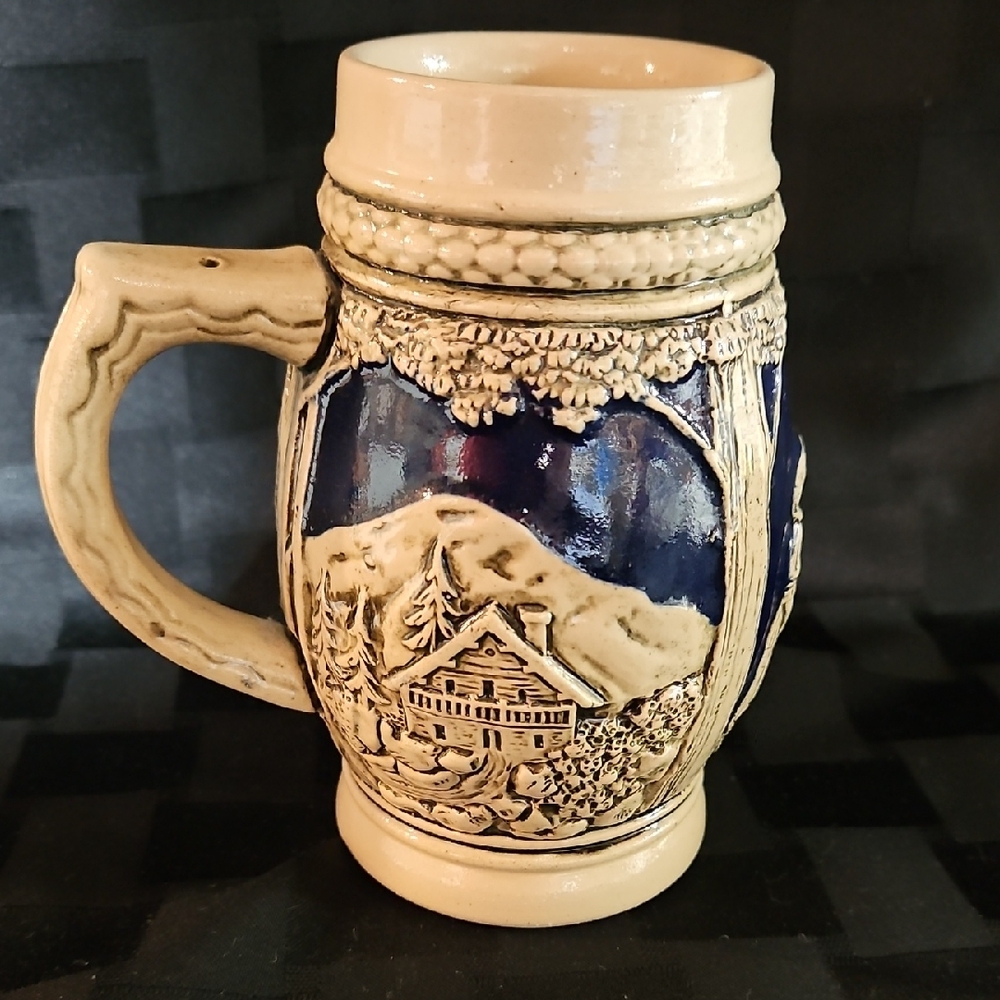 🔥 Marzi & Remy West German Unlidded Stoneware Salt Glazed Beer Stein/Mug